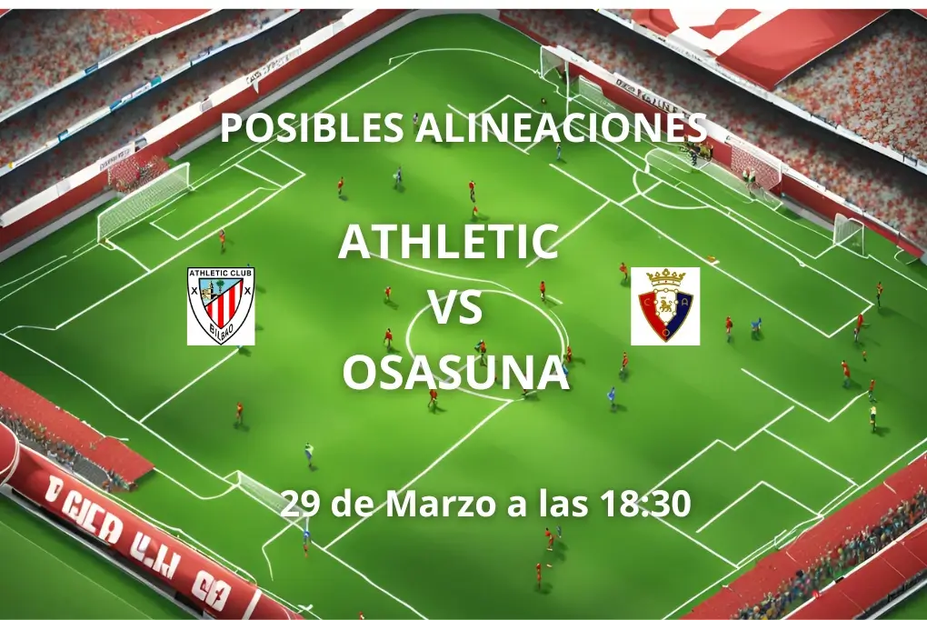 alineaciones athletic vs osasuna j29