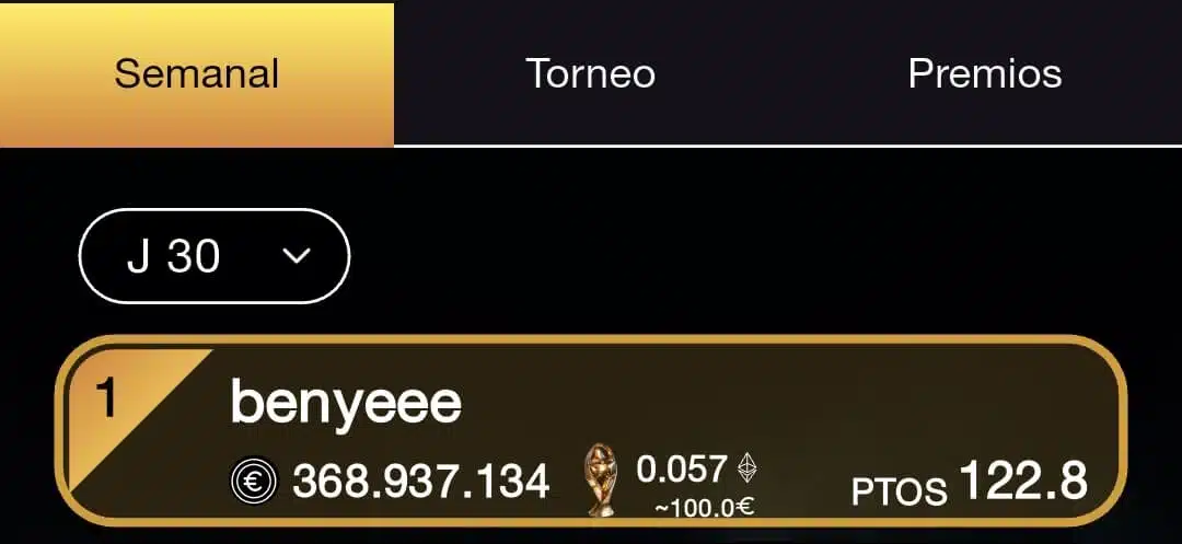ganador jornada 30
